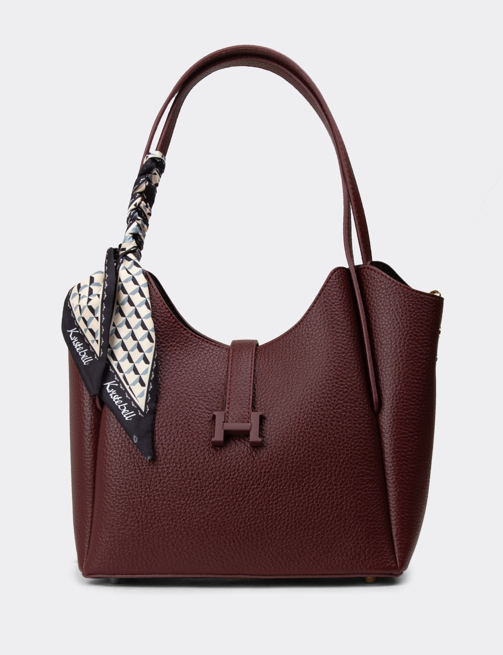 Burgundy Shoulder Bag - K7452ZBRDY01