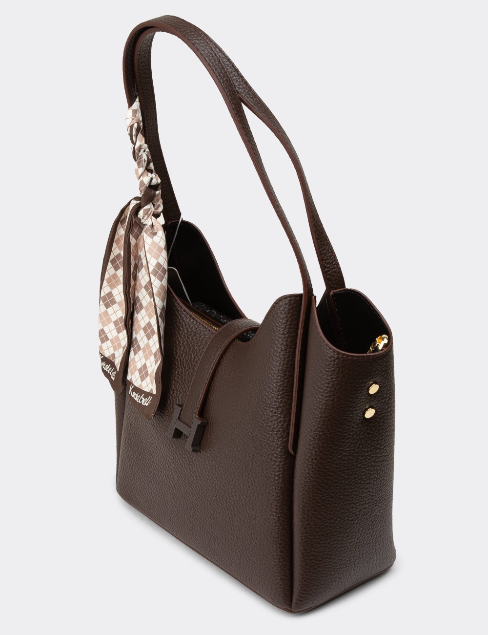 Brown Shoulder Bag - K7452ZKHVY01