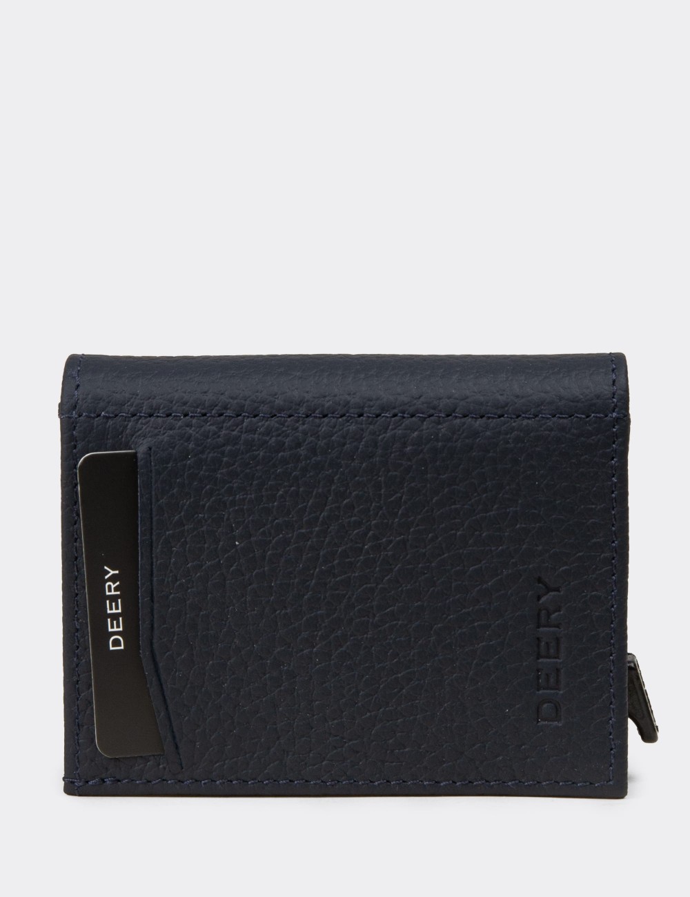 Men's Navy Leather Wallet - 00626MLCVZ01 Men's Navy Leather Wallet - 00626MLCVZ01