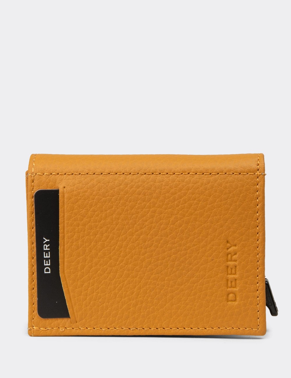 Men's Yellow Leather Wallet - 00626MHRDZ01 Men's Yellow Leather Wallet - 00626MHRDZ01