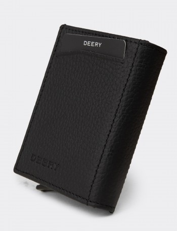 Men's Black Leather Wallet