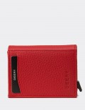 Men's Red Leather Wallet