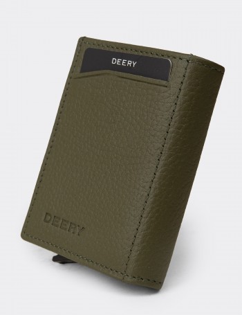 Men's Green Leather Wallet