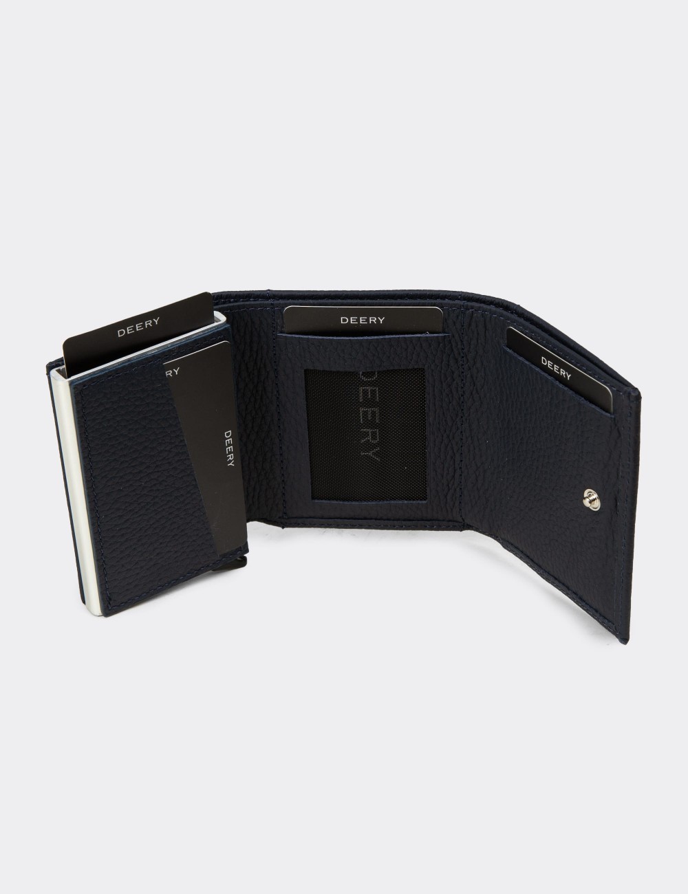 Men's Navy Leather Wallet - 00626MLCVZ01 Men's Navy Leather Wallet - 00626MLCVZ01