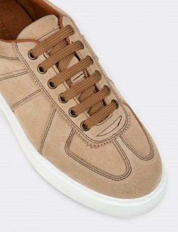 Men's Sandstone Suede Leather Sneakers
