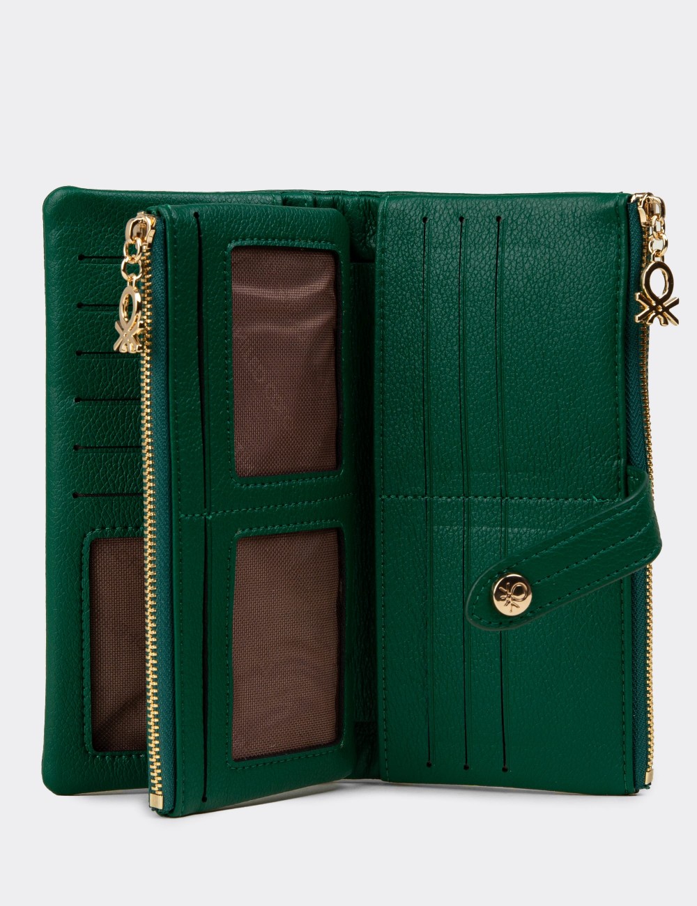 Women's Green Wallet by Benetton - B1631ZYSLZ01