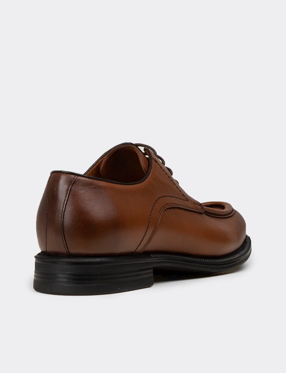 Men's Tan Leather Dress Shoes - 02023MTBAC01