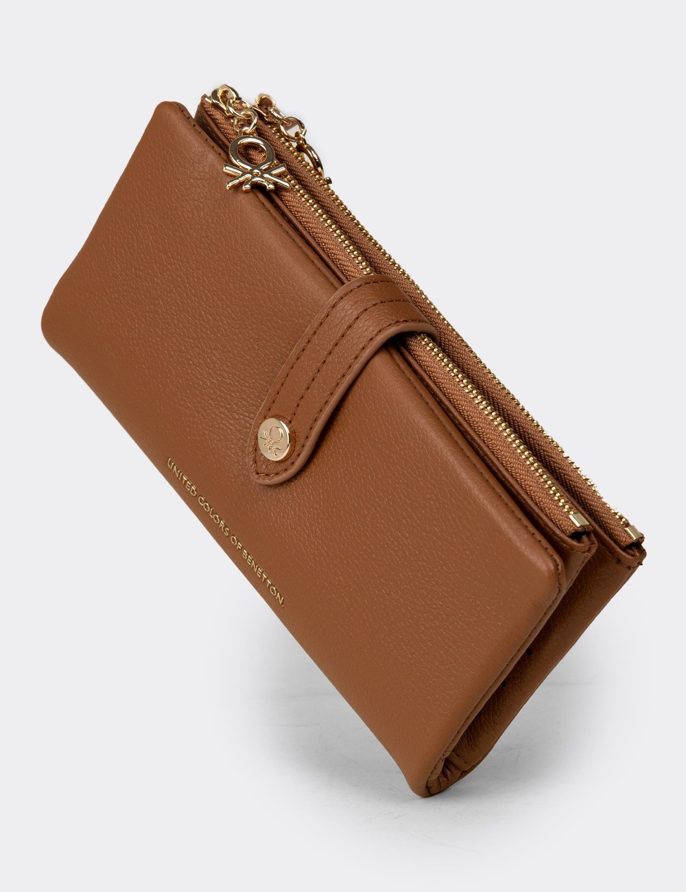 Women's Tan Wallet by Benetton - B1631ZTBAZ01