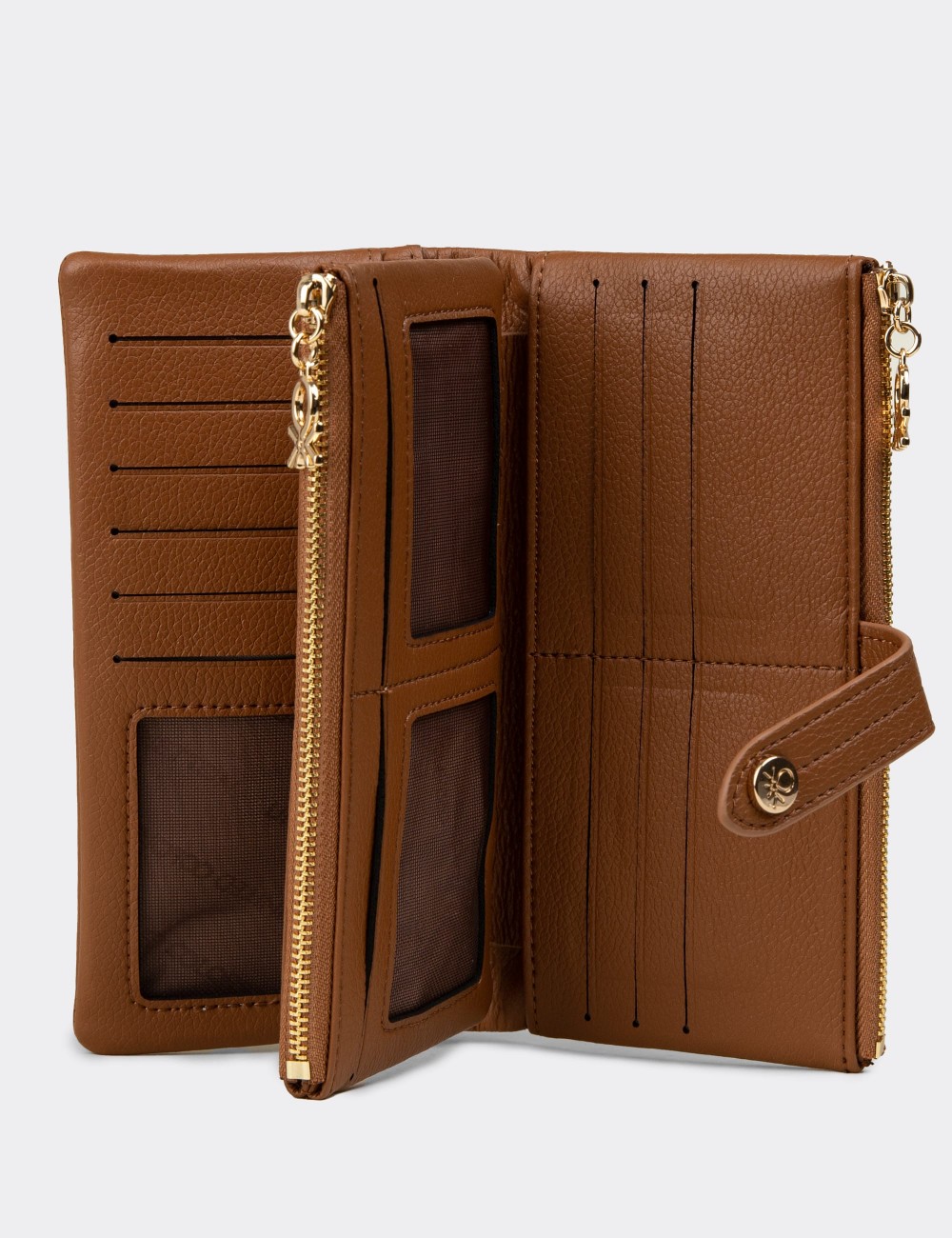 Women's Tan Wallet by Benetton - B1631ZTBAZ01