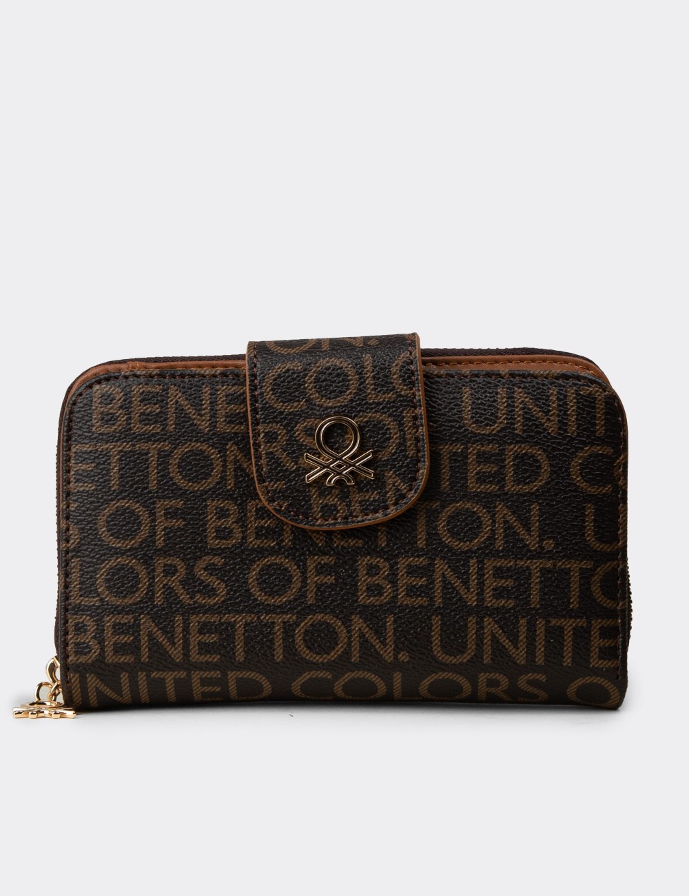 Women's Brown Wallet by Benetton - B1661ZKHVZ01