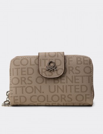 Women's Sandstone Wallet by Benetton - B1661ZVZNZ01