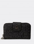Women's Black Wallet by Benetton