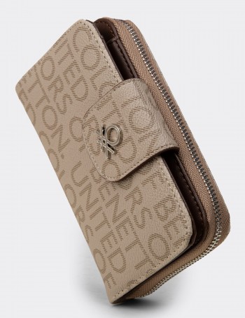 Women's Sandstone Wallet by Benetton - B1661ZVZNZ01