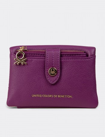 Women's Purple Wallet by Benetton - B1632ZMORZ01