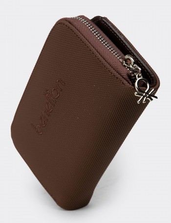 Women's Brown Wallet by Benetton - B0658ZKHVZ01