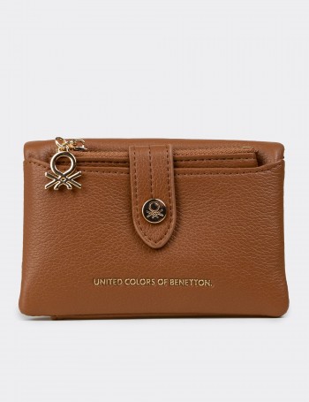 Women's Tan Wallet by Benetton - B1632ZTBAZ01