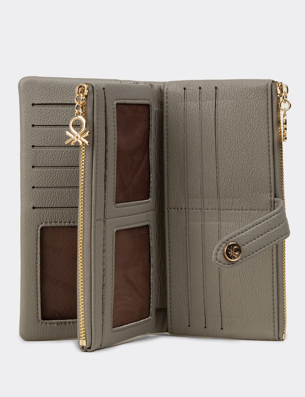 Women's Sandstone Wallet by Benetton - B1631ZVZNZ01