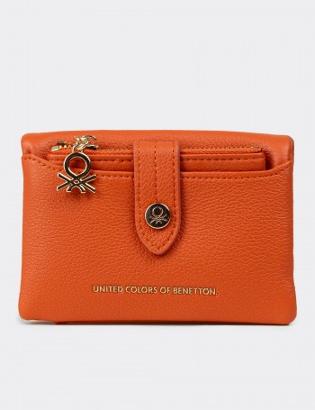 Women's Orange Wallet by Benetton