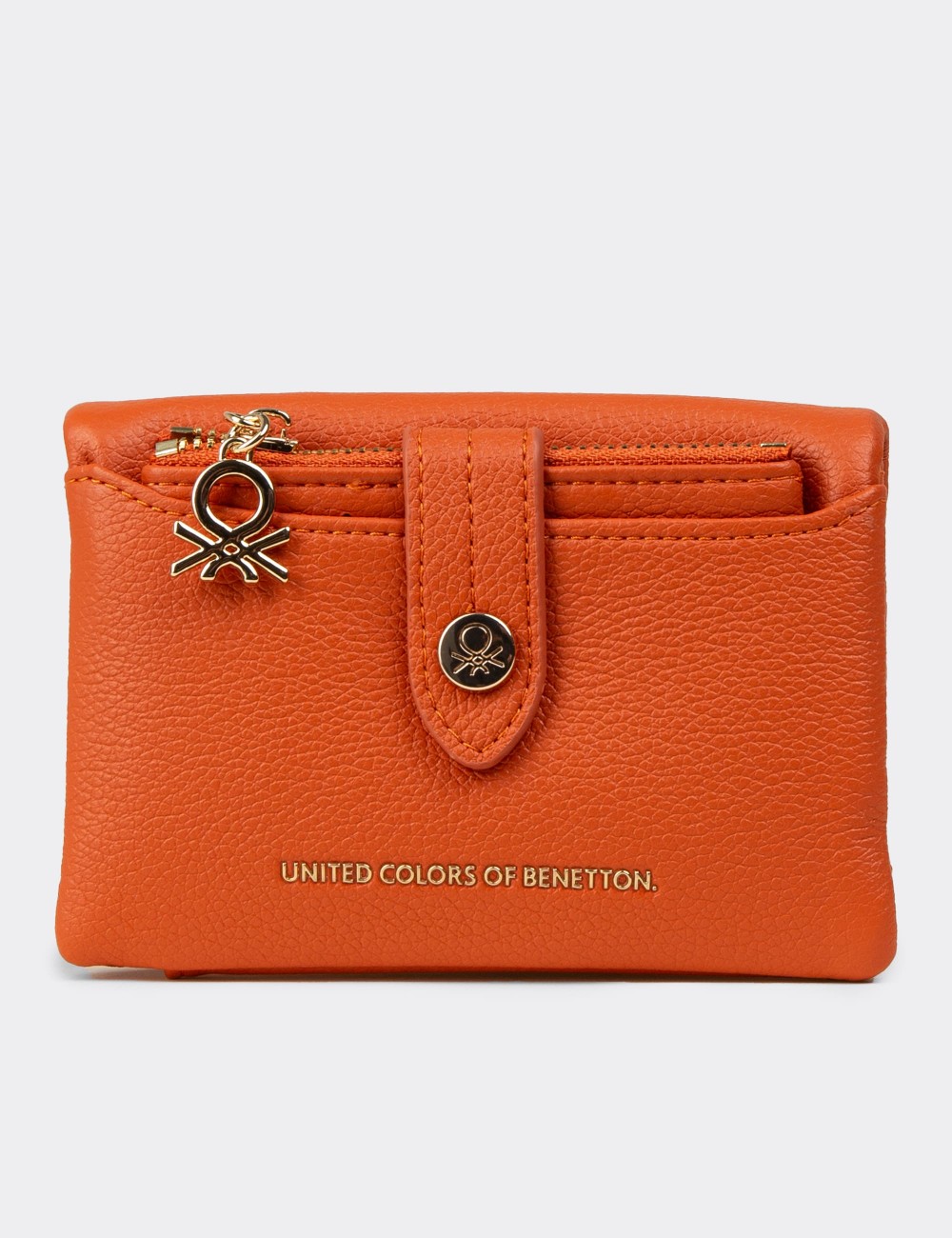 Women's Orange Wallet by Benetton - B1632ZTRCZ01