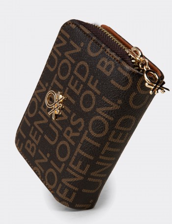 Women's Brown Wallet by Benetton - B1659ZKHVZ01
