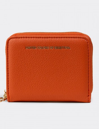 Women's Benetton Orange Wallet