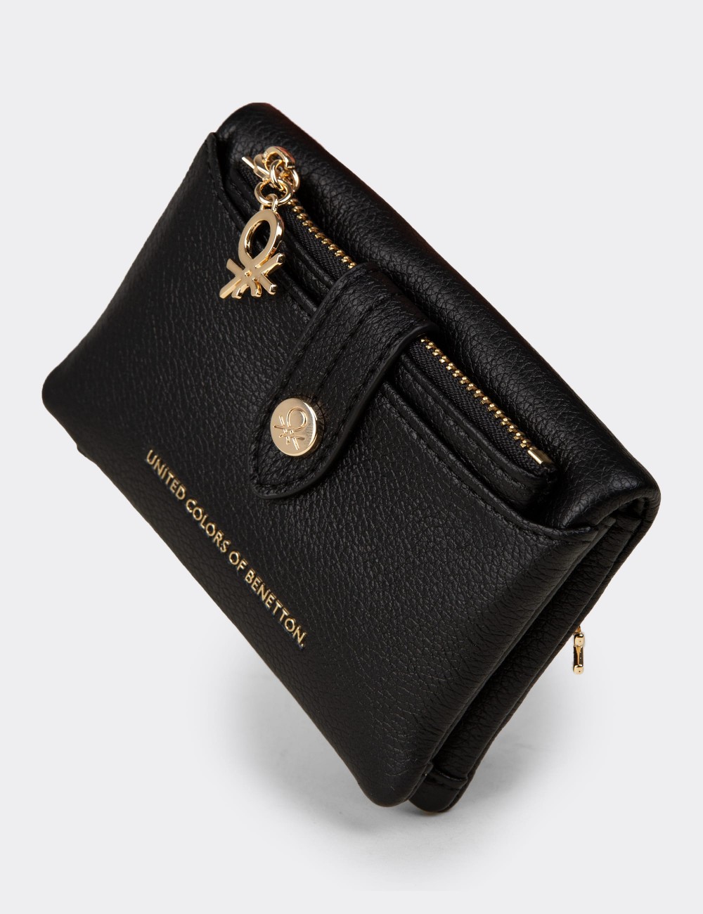 Women's Black Wallet by Benetton - B1632ZSYHZ01