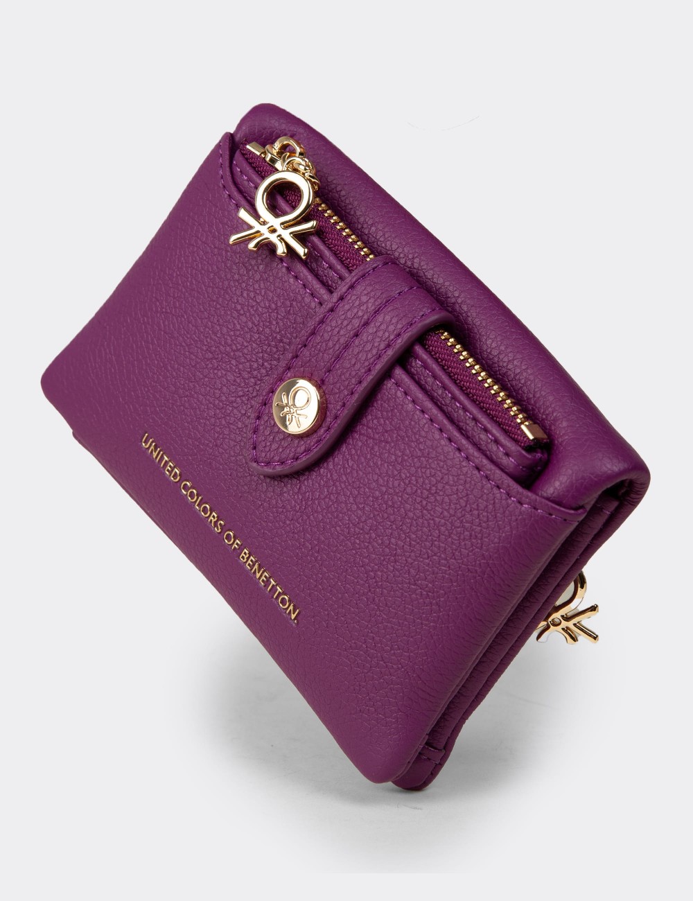 Women's Purple Wallet by Benetton - B1632ZMORZ01