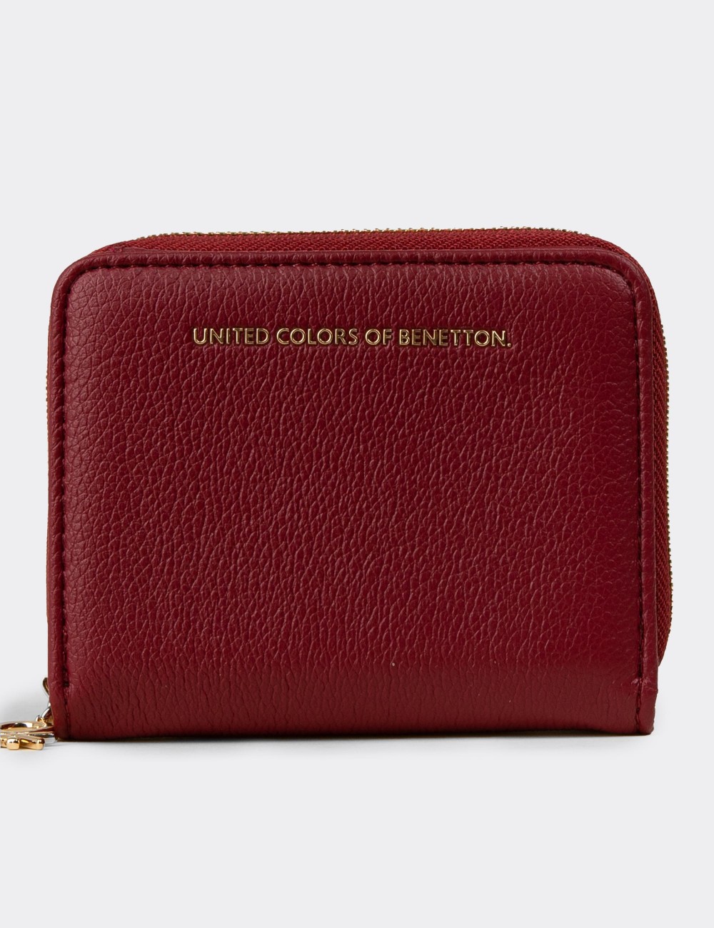 Women's Burgundy Benetton Wallet - B1628ZBRDZ01