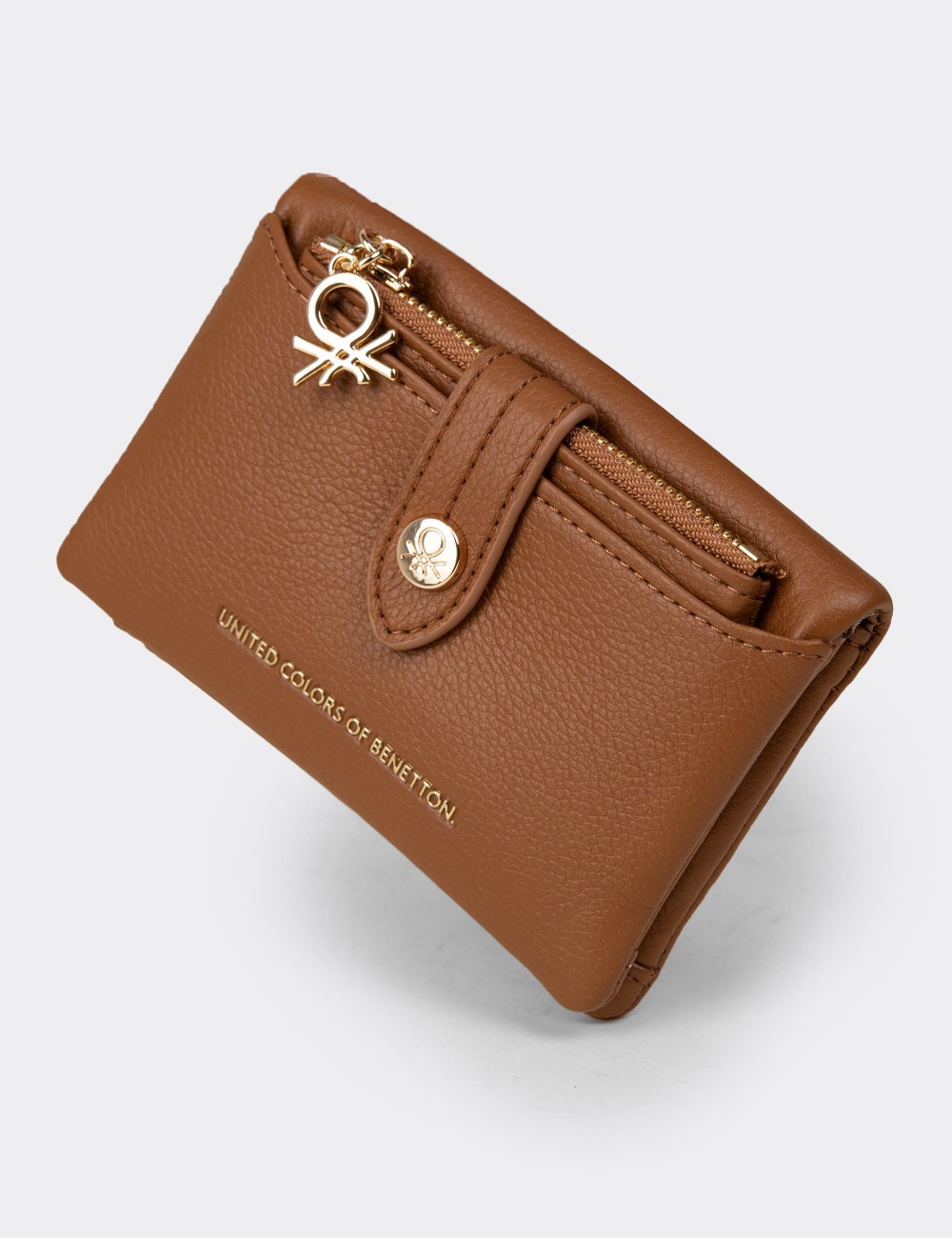 Women's Tan Wallet by Benetton - B1632ZTBAZ01