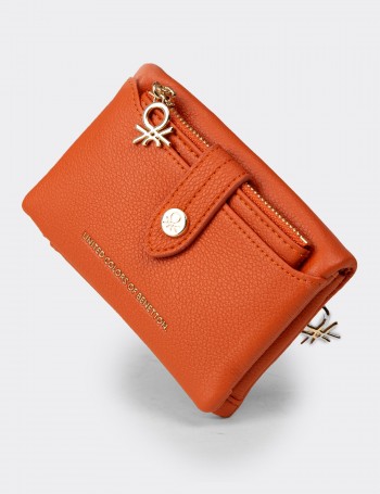 Women's Orange Wallet by Benetton