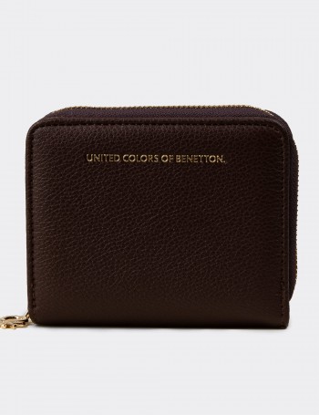 Women's Brown Benetton Wallet - B1628ZKHVZ01