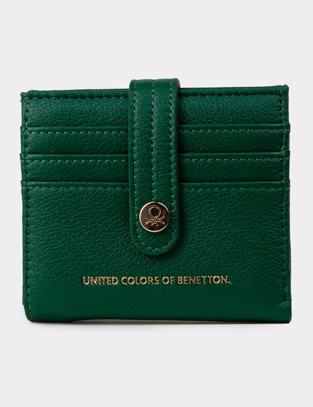 Women's Benetton Green Wallet - B1627ZYSLZ01