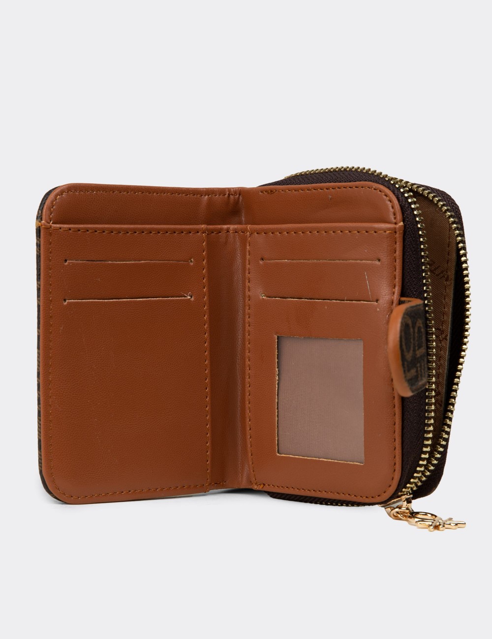 Women's Brown Wallet by Benetton - B1659ZKHVZ01