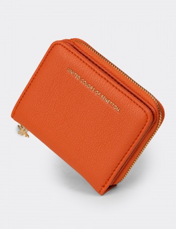 Women's Benetton Orange Wallet
