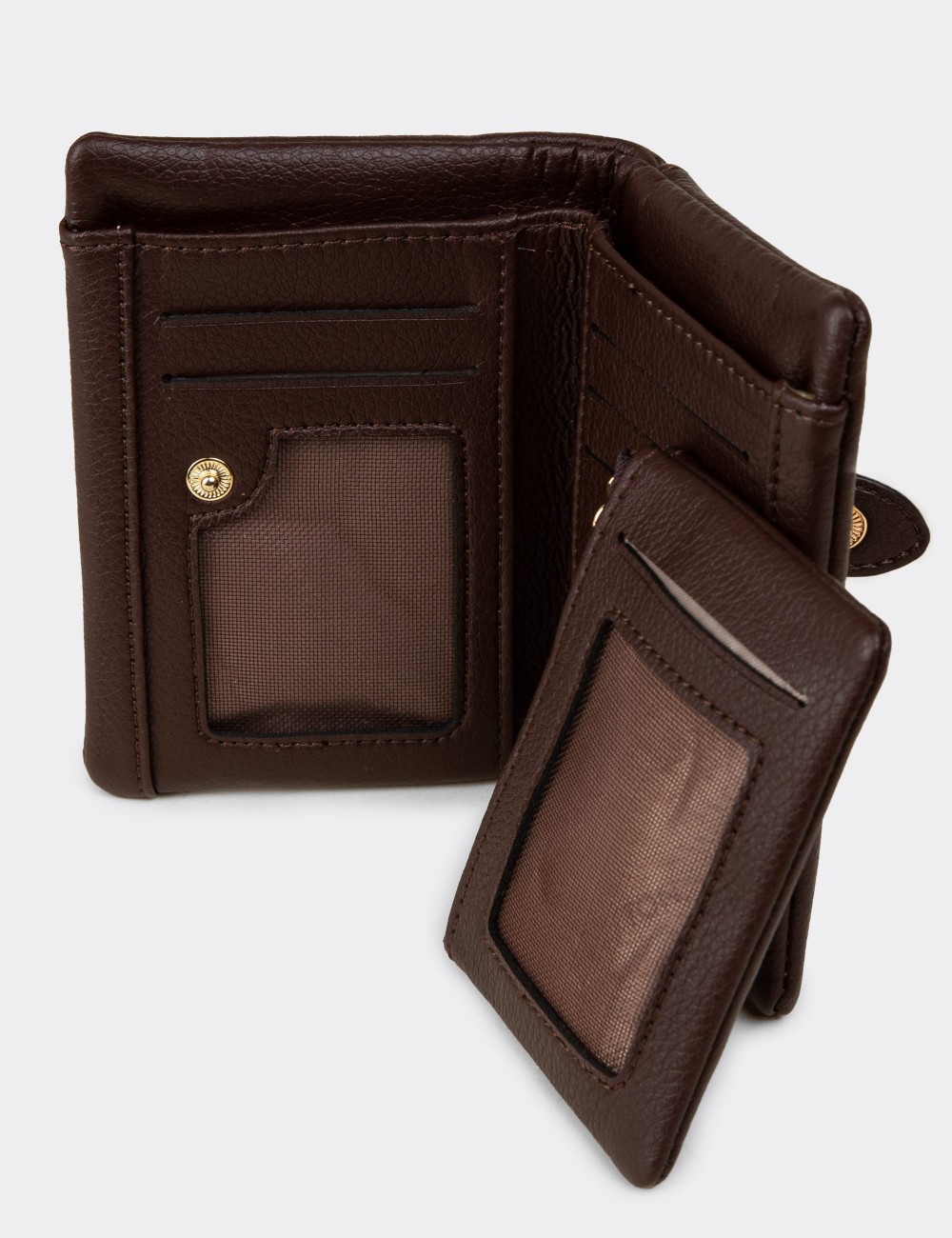 Women's Brown Wallet by Benetton - B1632ZKHVZ01