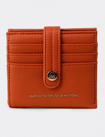 Benetton Orange Women's Wallet - B1627ZTRCZ01