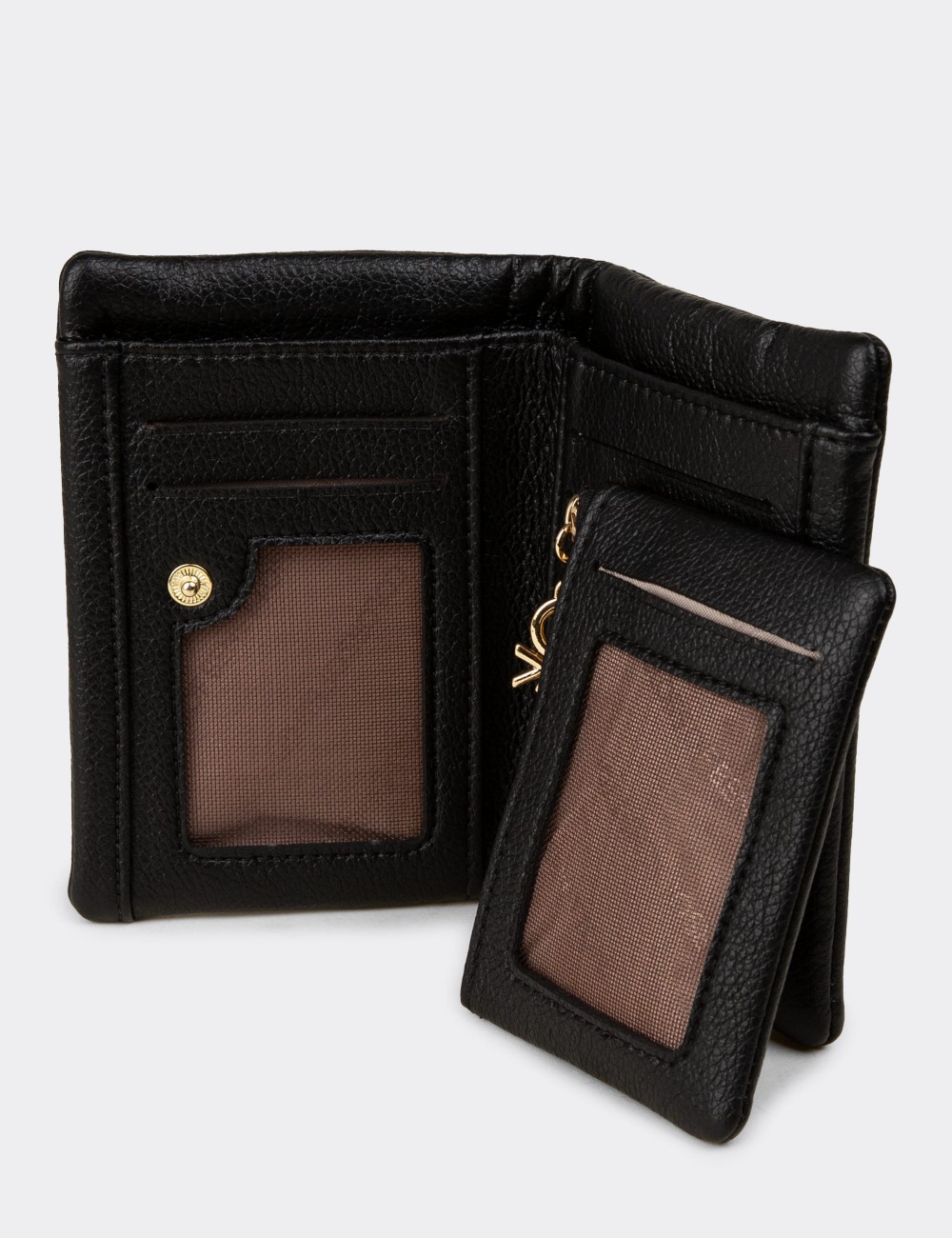 Women's Black Wallet by Benetton - B1632ZSYHZ01