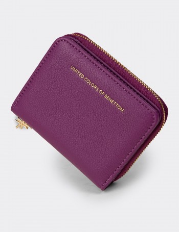 Women's Purple Benetton Wallet - B1628ZMORZ01