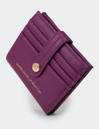 Women's Purple Wallet by Benetton - B1627ZMORZ01
