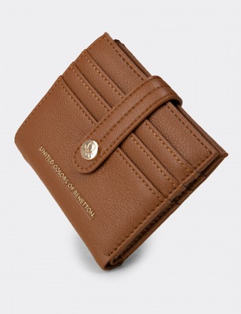 Women's Tan Wallet by Benetton - B1627ZTBAZ01