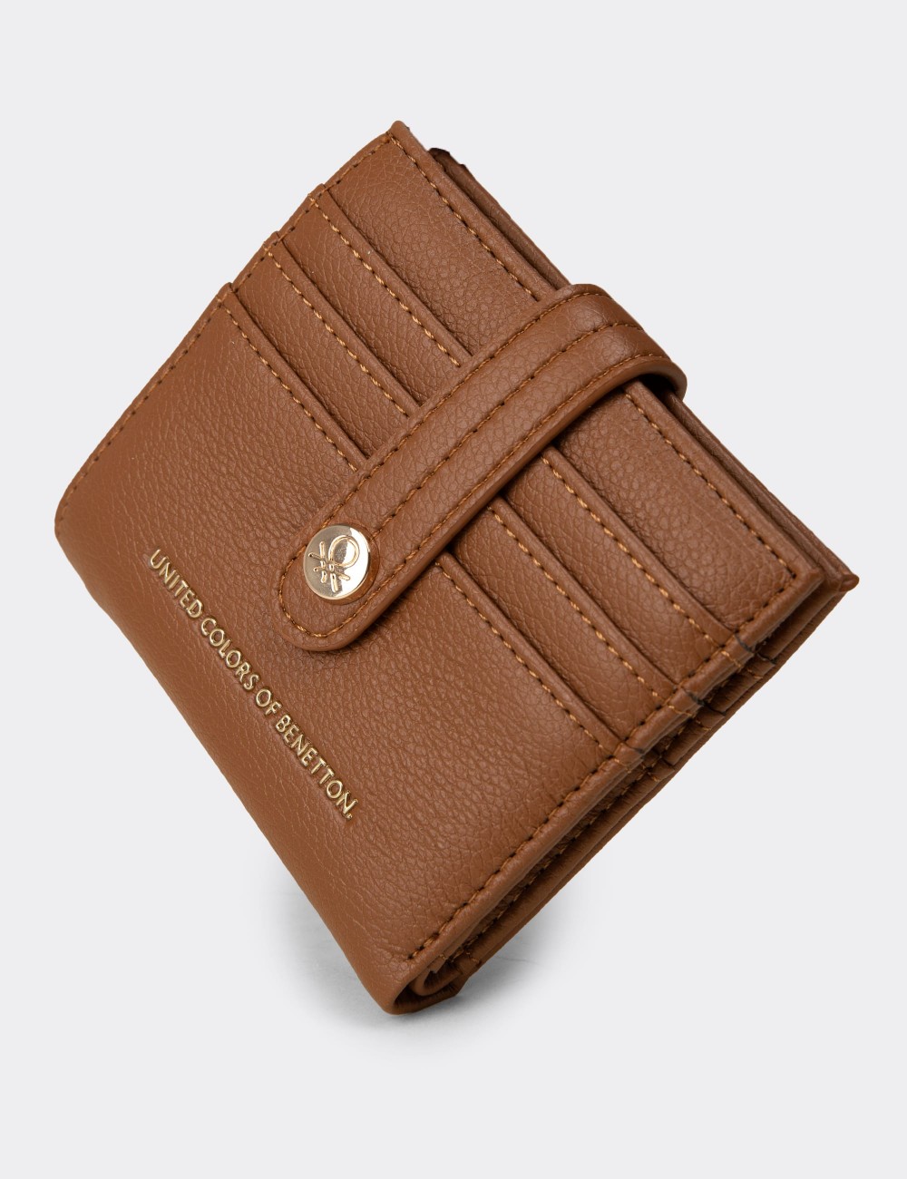 Women's Tan Wallet by Benetton - B1627ZTBAZ01