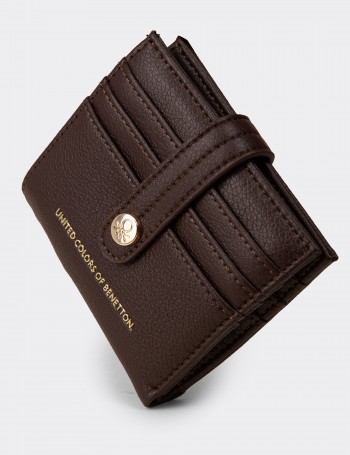 Women's Brown Wallet by Benetton - B1627ZKHVZ01