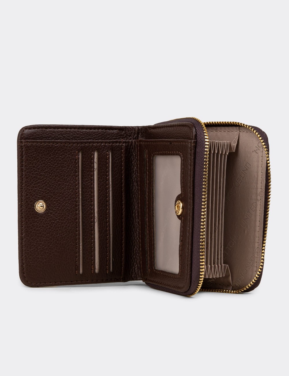 Women's Brown Benetton Wallet - B1628ZKHVZ01