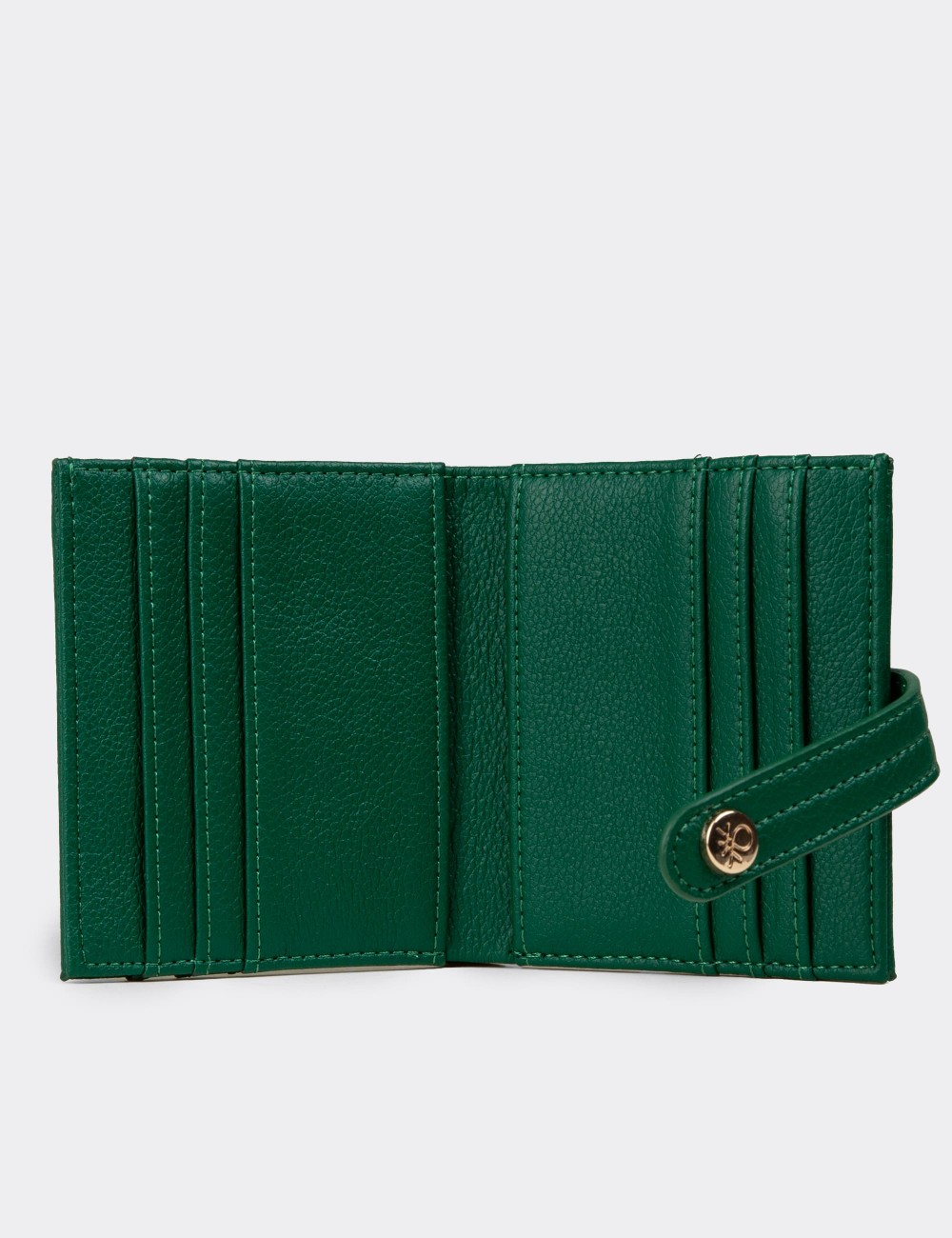 Women's Benetton Green Wallet - B1627ZYSLZ01