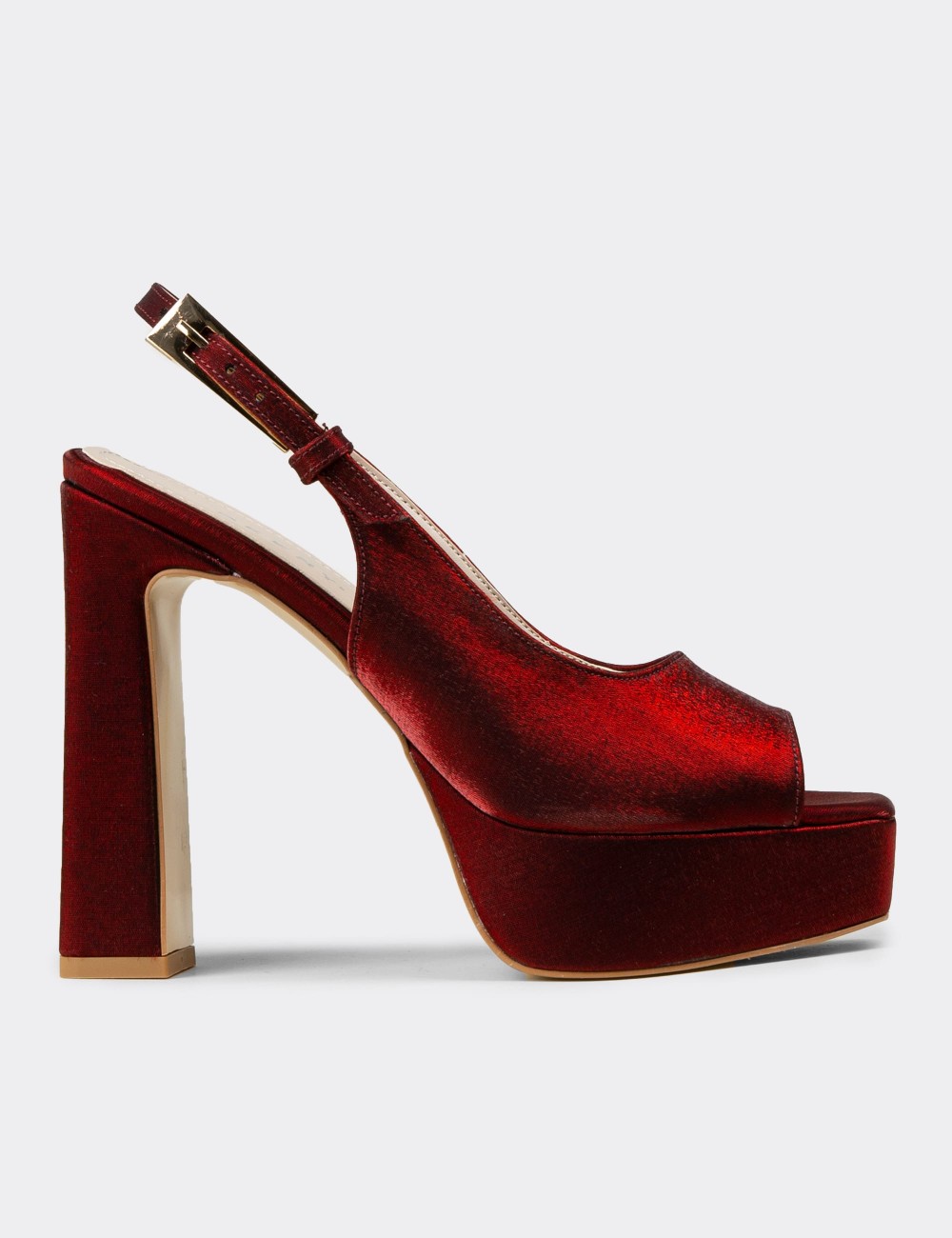 Women's Burgundy Heels - SM229ZBRDM01