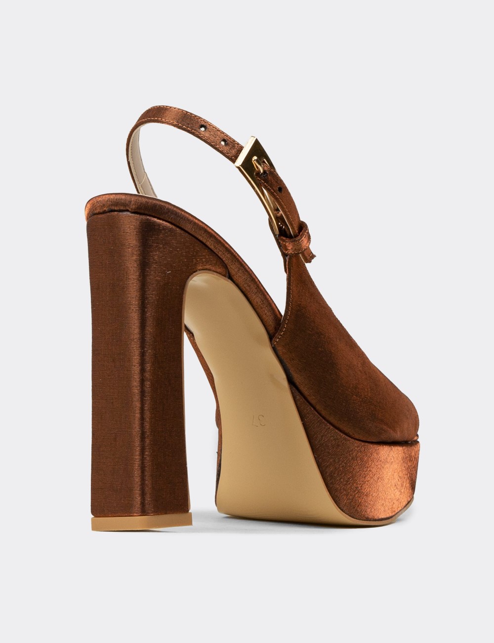 Women's Brown Heels - SM229ZKHVM01