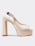 Women's Beige High Heels