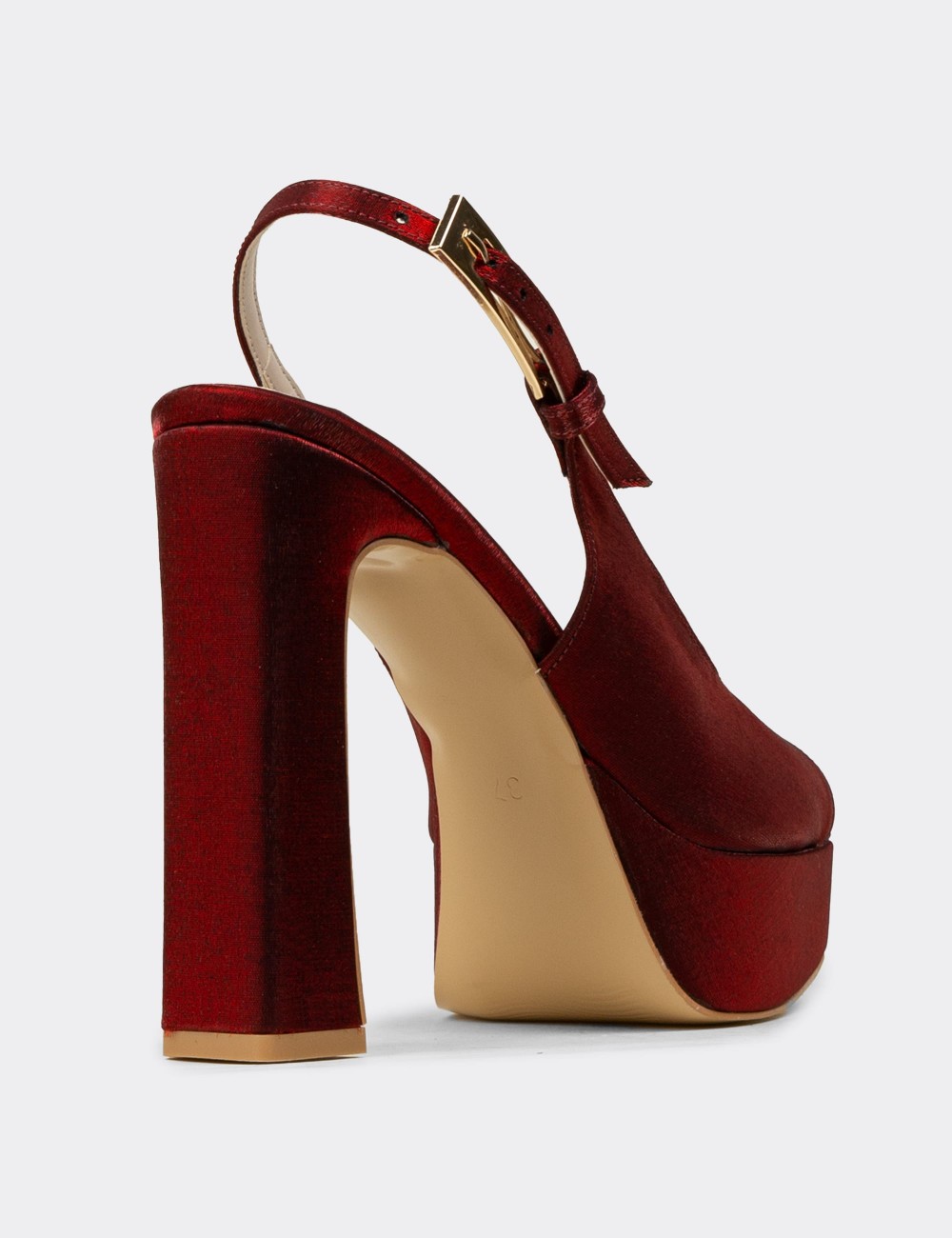 Women's Burgundy Heels - SM229ZBRDM01