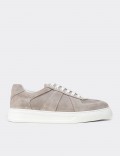 Men's Gray Suede Sneakers