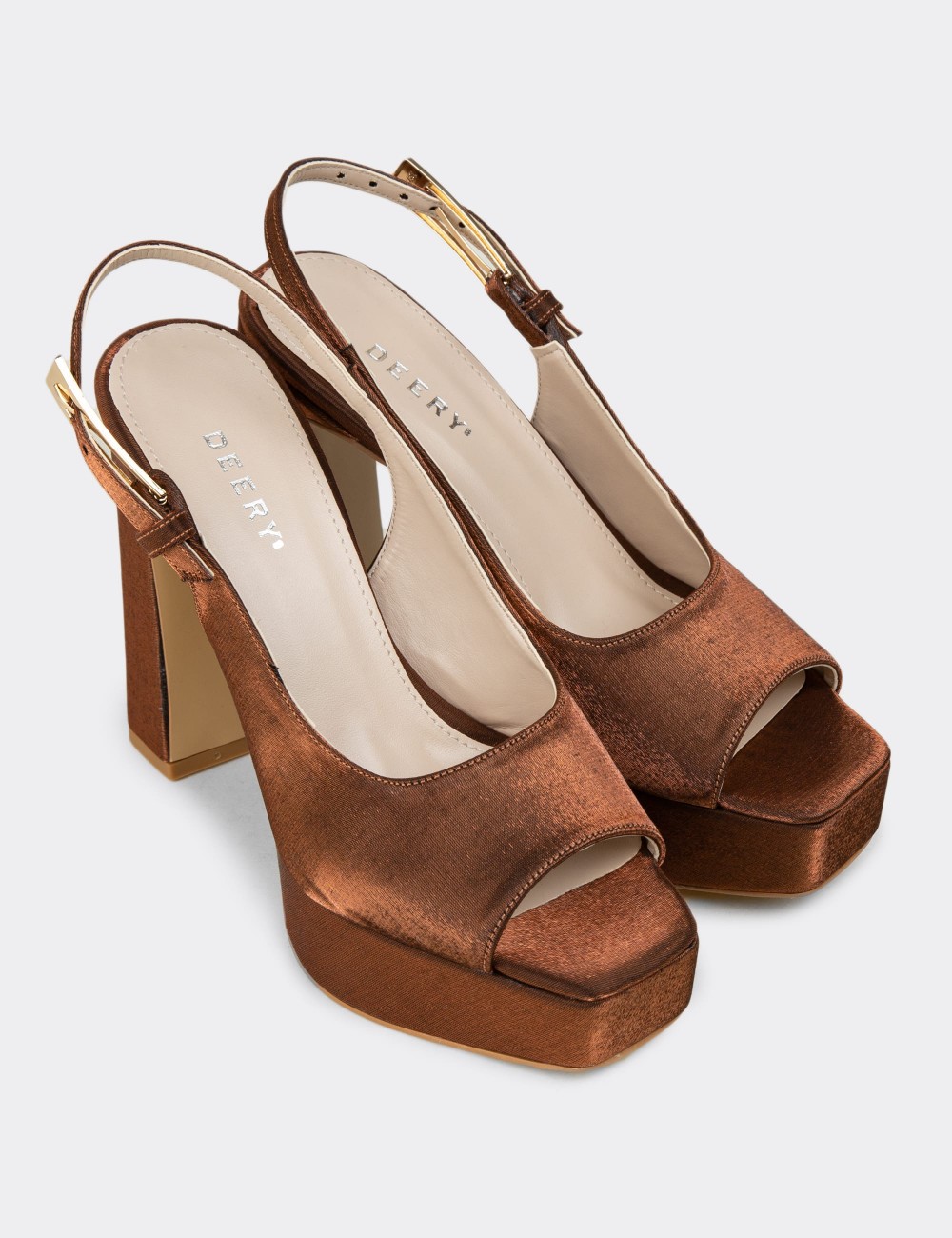 Women's Brown Heels - SM229ZKHVM01